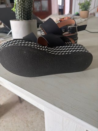 Sandalias cuña GUISEPPO Talla 38 Negras