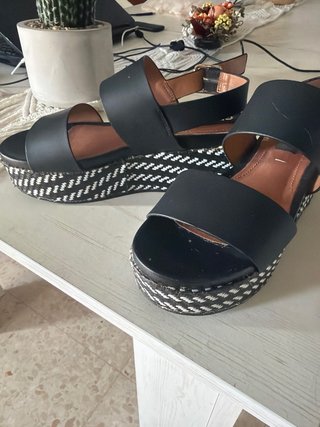 Sandalias cuña GUISEPPO Talla 38 Negras