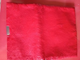 Portafoglio finta pelle anni '60 rosso