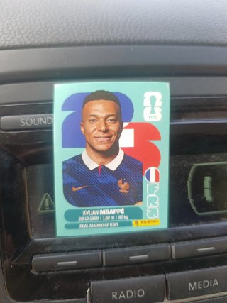 Cromo Panini Mundial Kylian Mbappé