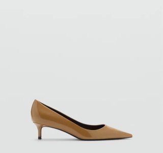 Zapatos de tacón Mango beige/marrón