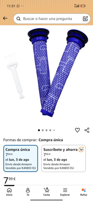 Batería Aspiradora Luocute 6000 mAh 21,6V