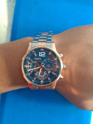 Orologio di lusso Geneva in oro e argento