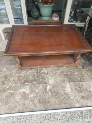 Mesa de centro madera maciza vintage