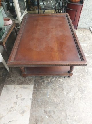 Mesa de centro madera maciza vintage