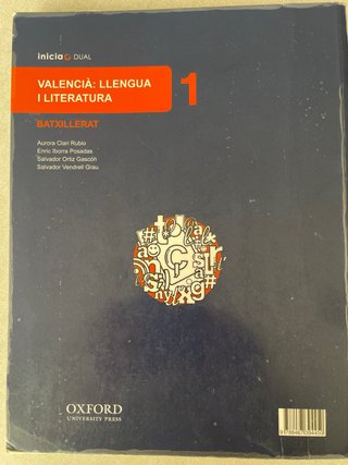 Inicia Valencià: Llengua i Literatura 1r Batxil...