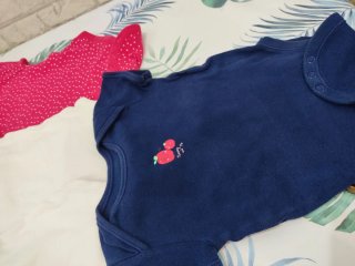Vestido/Bodie Bebé Niña 6/9 Meses +4 bodi interior