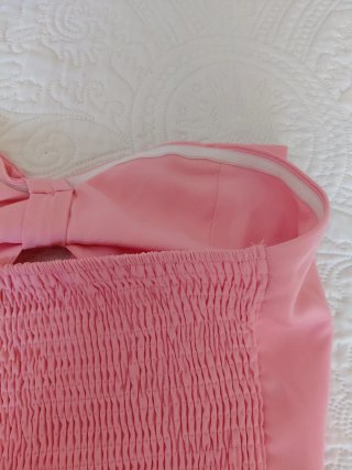 Top rosa XL con lazo