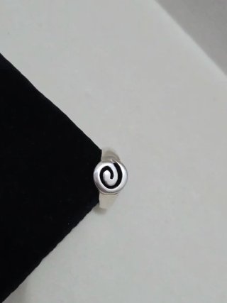 Anillo Plata 925 Ley Diseño Espiral