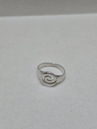 Anillo Plata 925 Ley Diseño Espiral