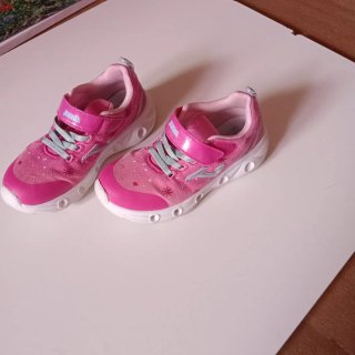 Deportivas Joma Niña Talla 32 Rosas con luces.