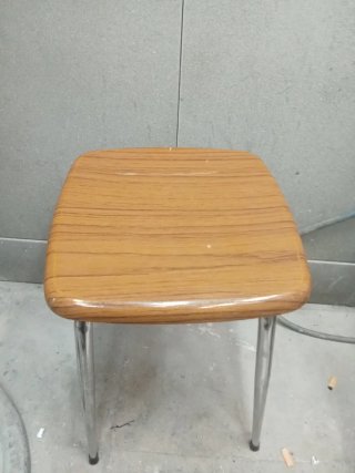 Taburete Vintage Madera y Metal
