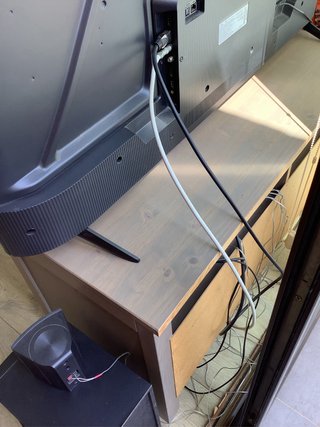 Mueble TV y mesa auxiliar IKEA madera