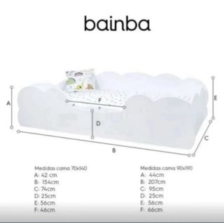 Cama infantil nube Bainba y colchón