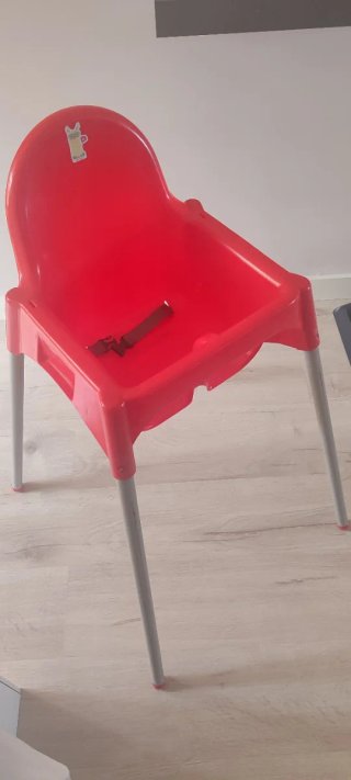 Trona roja para bebé (1-6 años)