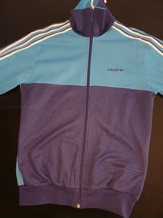 Chaqueta Adidas Retro Azul y Turquesa