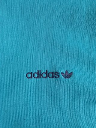 Chaqueta Adidas Retro Azul y Turquesa