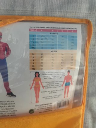 Disfraz Spiderman Adulto Talla M