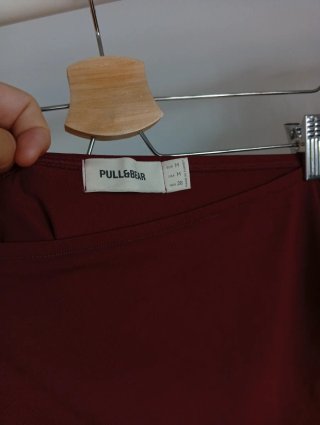 Vestido tubo fruncido caldera