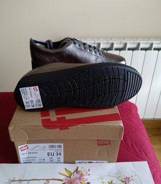 Zapatillas Fitflop Rally Piel Metalizado 38 y 39