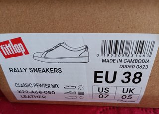 Zapatillas Fitflop Rally Piel Metalizado 38 y 39