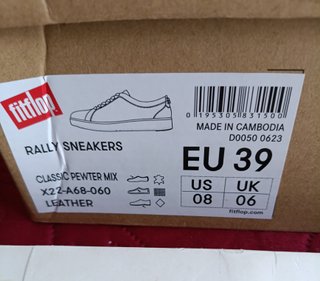Zapatillas Fitflop Rally Piel Metalizado 38 y 39