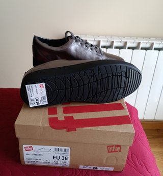 Zapatillas Fitflop Rally Piel Metalizado 38 y 39