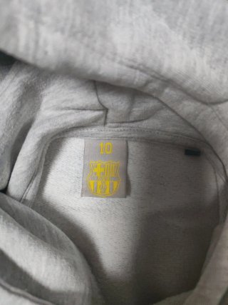 Sudadera FC Barcelona Gris y Roja