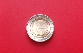 2 euro commemorativo Slovenia 2009 UEM EMU QFDC