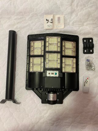 Farola Solar LED MODELO 500W - Blanco Frío