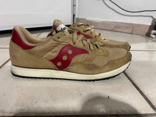 Saucony Sneakers Uomo Beige e Rosse