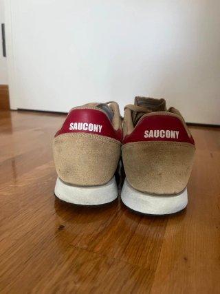 Saucony Sneakers Uomo Beige e Rosse