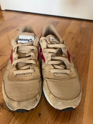 Saucony Sneakers Uomo Beige e Rosse