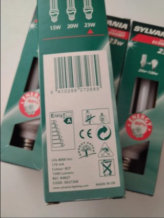 Lotto 4 Lampadine Sylvania 23W E27