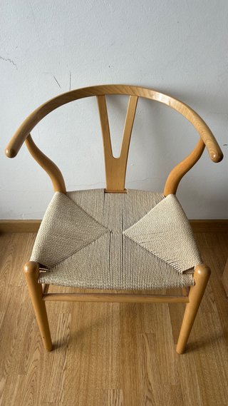 Silla Wishbone Madera Estilo Nórdico