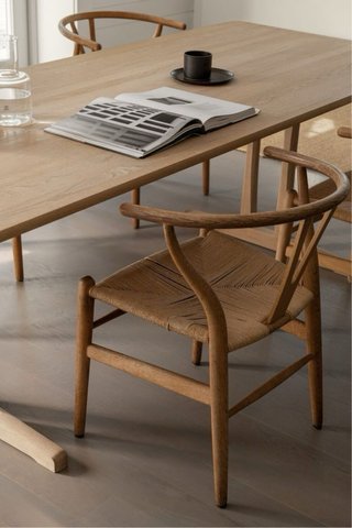 Silla Wishbone Madera Estilo Nórdico