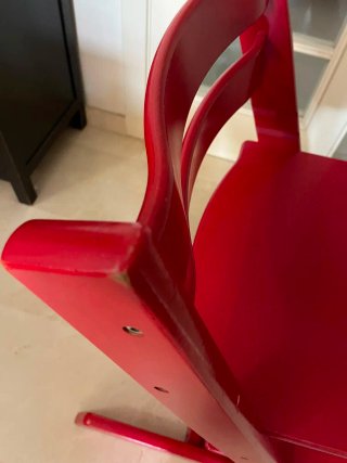 Trona evolutiva roja con cojín