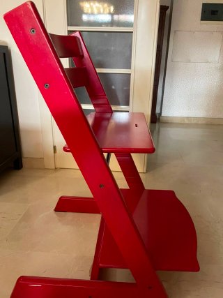 Trona evolutiva roja con cojín