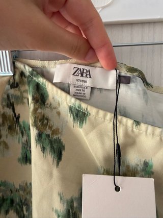 Falda Zara flores y flecos limited edition