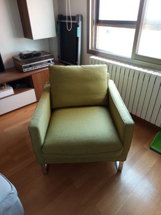 Sillón individual Ikea verde pistacho