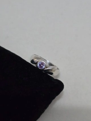 Anillo Plata 925 Ley Lila