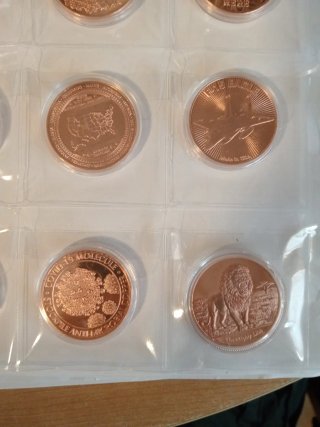 Colección Onzas Cobre Puro 999