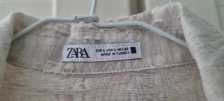 Camisa Zara manga corta blanca Talla L