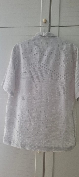 Camisa Zara manga corta blanca Talla L