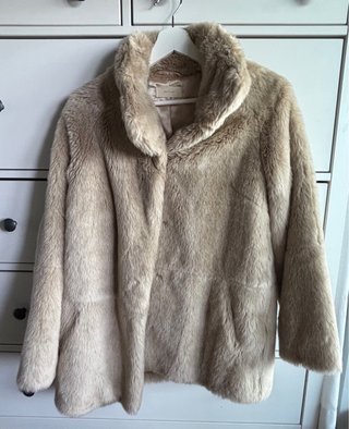 Abrigo pelo beige EseOese Talla S