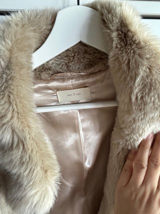 Abrigo pelo beige EseOese Talla S