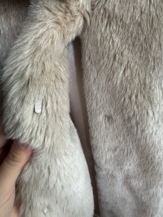 Abrigo pelo beige EseOese Talla S