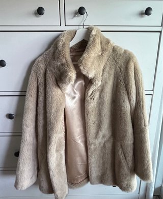 Abrigo pelo beige EseOese Talla S