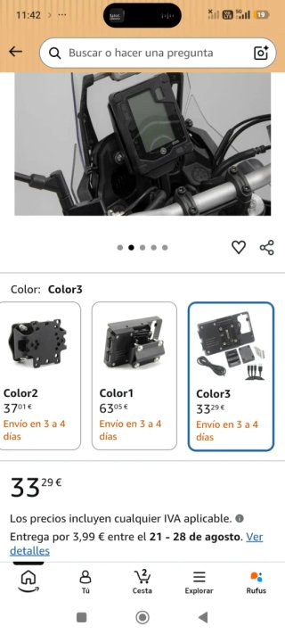 Kit Soporte Navegación Yamaha Tenere 700 XT700Z