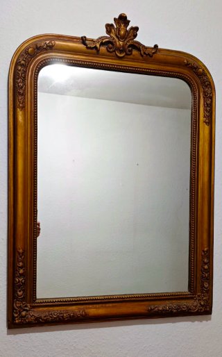 Espejo Madera Tallada Dorado